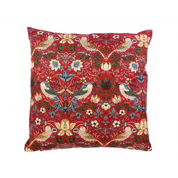Gallery William Morris Strawberry Thief Red Minor Square Cushions - Prices start for 2